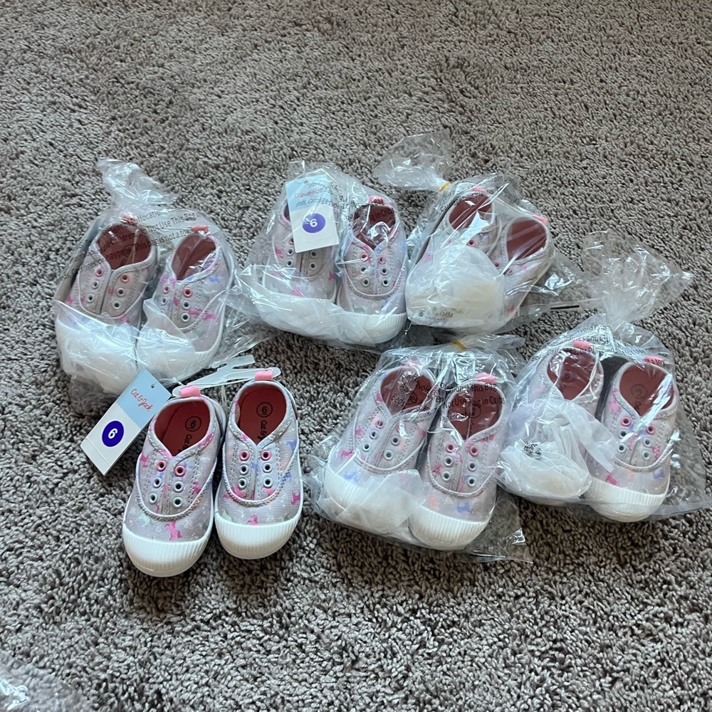 I’m selling all bulk items for 100. 6 shoes 9 jackets and I believe 12 shorts.